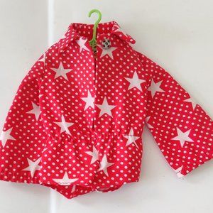 Vintage Barbie Clothes 1972 MOD SPORT STAR TOP #3353 Red & White Bodysui…